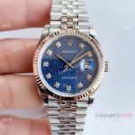 Datejust Rolex Computer Face Stainless Steel Jubilee Watch 36mm